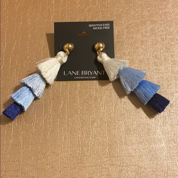 Lane Bryant Blue Earrings (Costume Jewelry) - Picture 1 of 3
